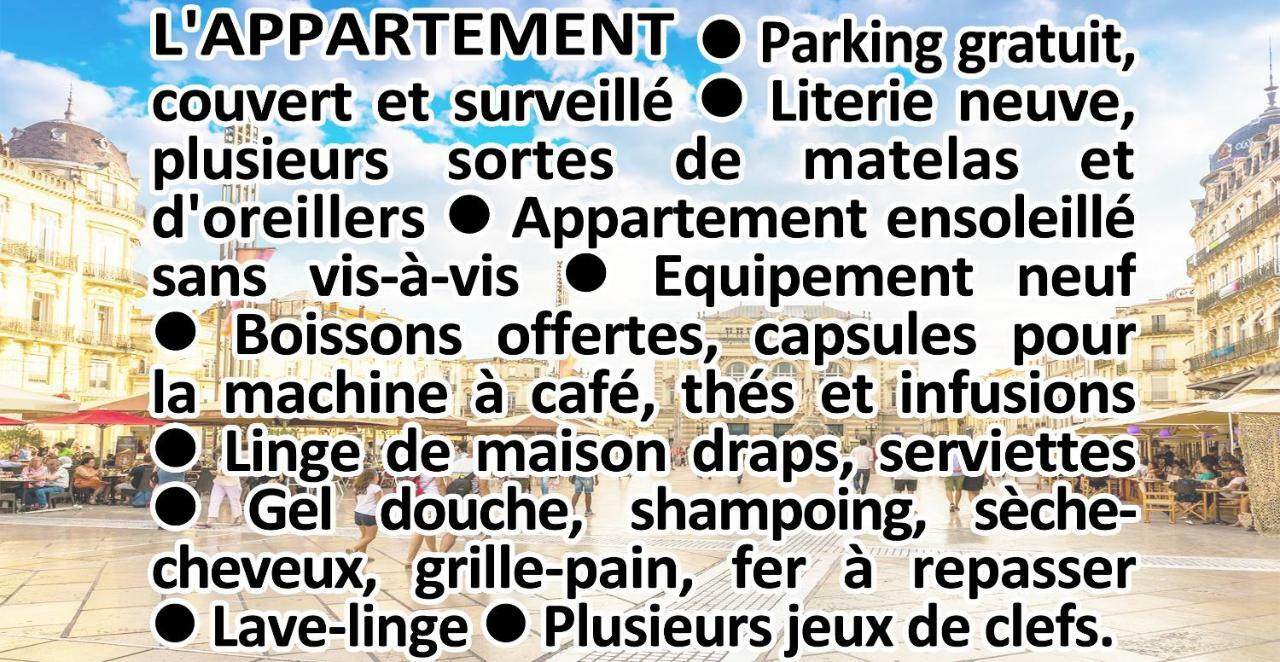 Comédie Musée-Fabre PARKING OFFERT Climatisation Appartamento Montpellier Esterno foto